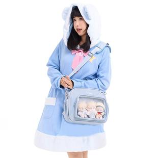 AORDA 痛包双肩包地下党上学可斜挎单肩包日常高中生小食量可放娃