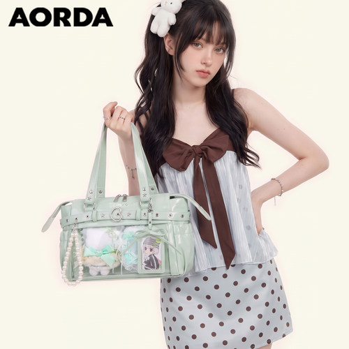 AORDA韩系机车痛包单肩腋下娃包