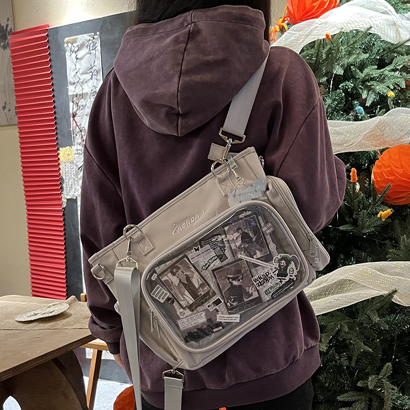 AORDA托特包大食量高中生斜挎包