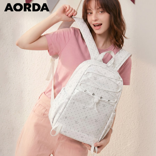 AORDA波点痛包双肩包二次元背包