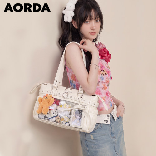 AORDA新款机车痛包单肩10cm娃包