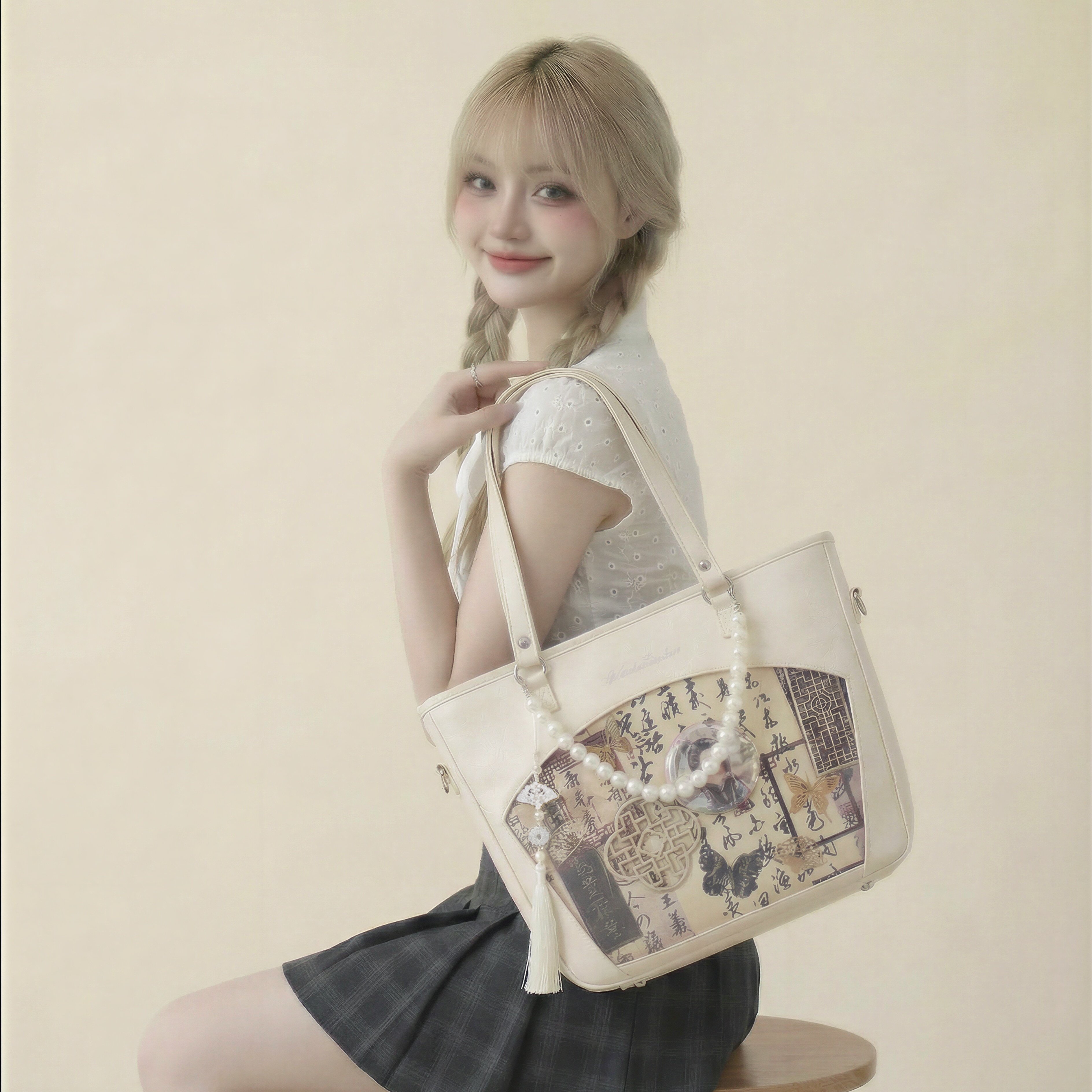 AORDA 原创遛娃包小食量黄色痛包外出通勤斜挎单肩吧唧韩系二次元,模玩/动漫/周边/娃圈三坑/桌游,娃包,淘宝优惠券,粉丝福利购,淘宝优惠卷