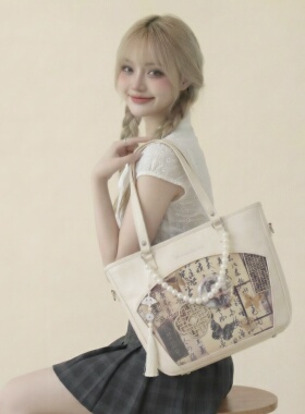 AORDA 原创遛娃包小食量黄色痛包外出通勤斜挎单肩吧唧韩系二次元