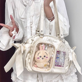 AORDA 学生党日常款 10cm娃包丝带波士顿单肩斜挎日系原创吧唧痛包