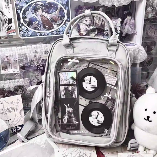 小食量丝带痛包背包双肩书包吧唧