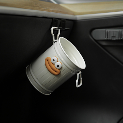 香肠嘴特斯拉车载垃圾桶汽车收纳车内多功能置物盒雨伞桶