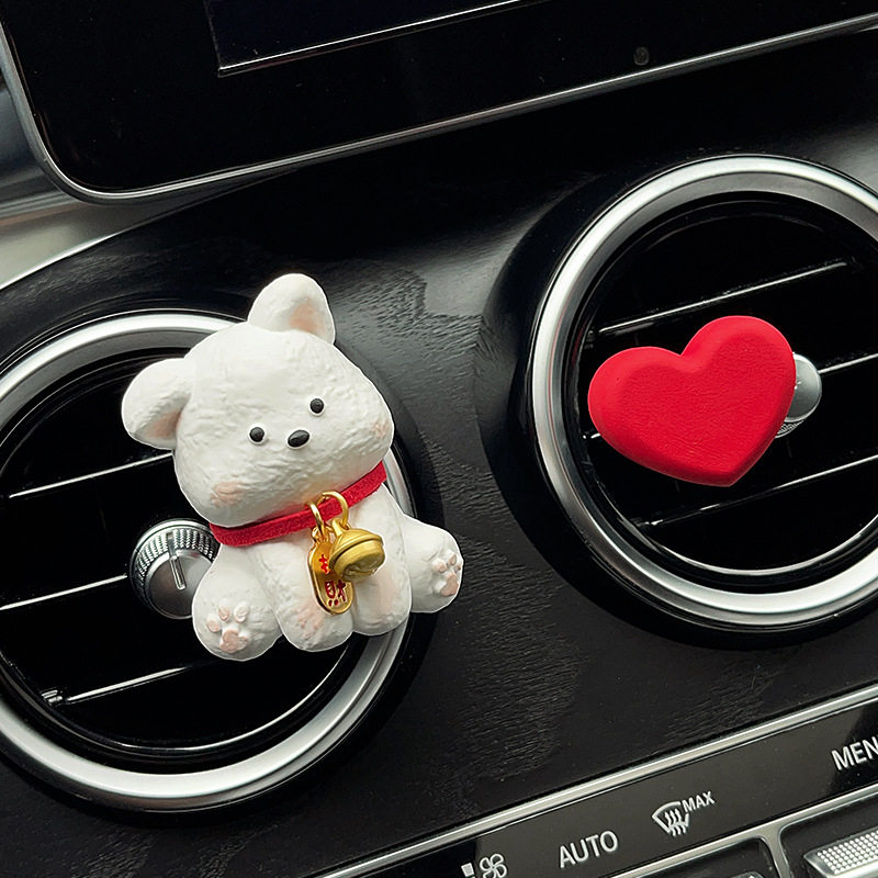 可爱小狗车载香薰汽车空调出风口装饰车用香水扩香石车内好物摆件,汽车用品/电子/清洗/改装,摆件,淘宝优惠券,粉丝福利购,淘宝优惠卷