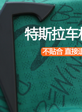 适用于特斯拉黑色车标黑化model3/y黑标标志贴金属前标尾标丫改装
