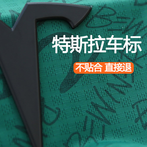 适用于特斯拉黑色车标黑化model3/y黑标标志贴金属前标尾标丫改装