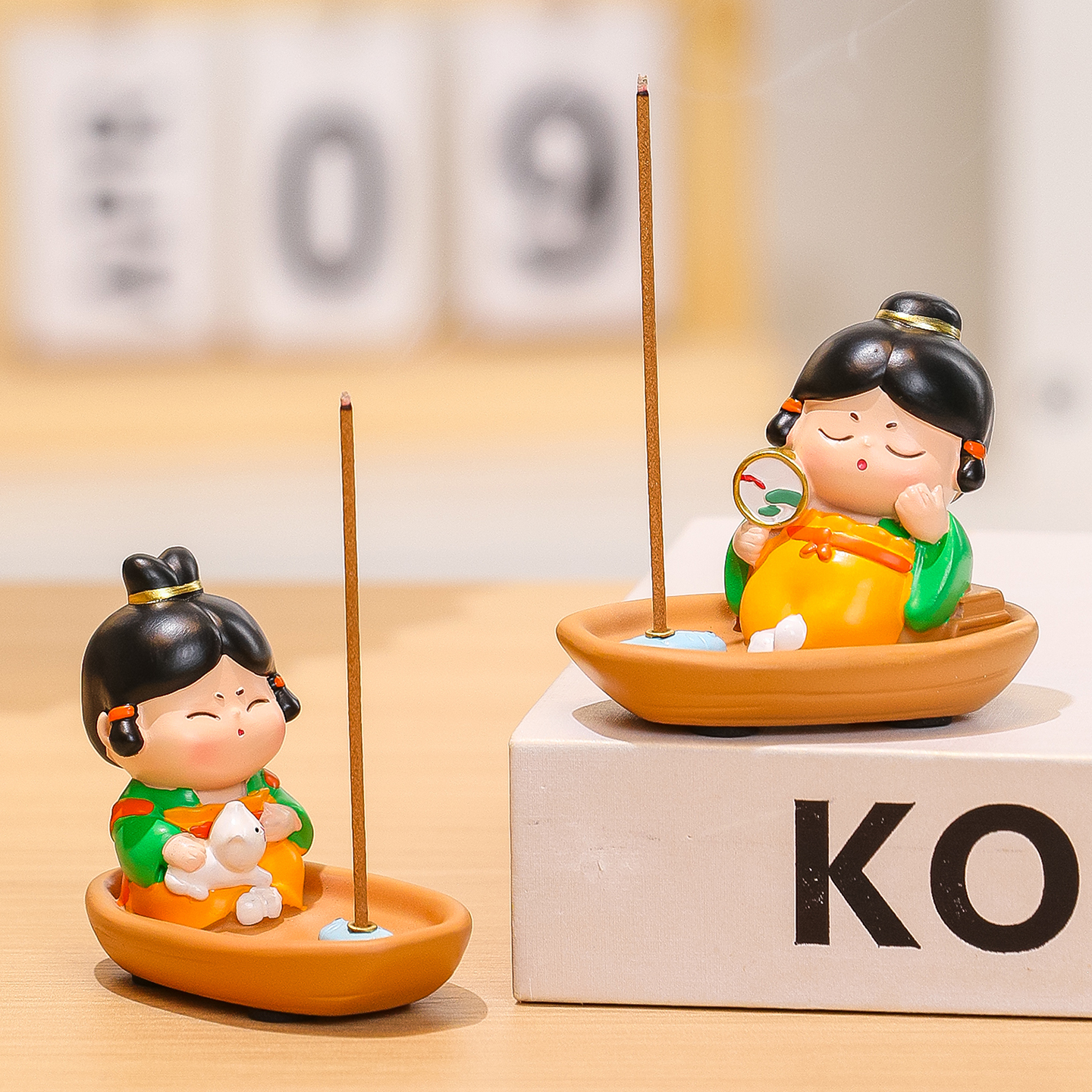 恺帅禅意唐仕女创意线香插摆件