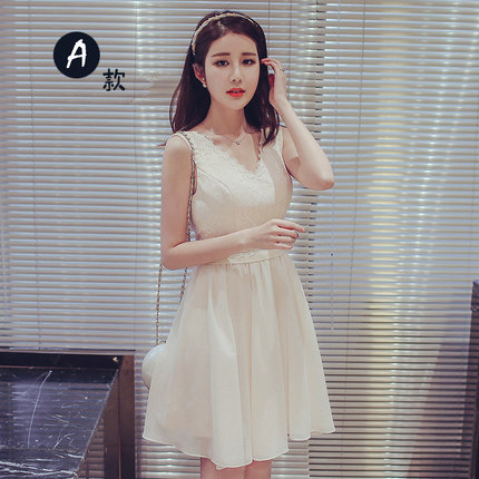 伴娘服短款2017冬季新款伴娘团礼服姐妹裙香槟色小礼服修身连衣裙