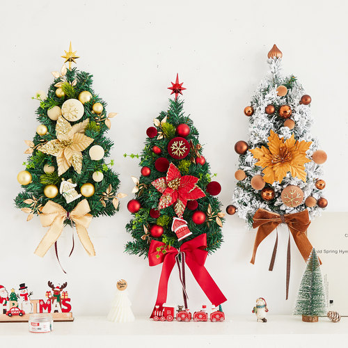 圣诞节装饰树花环墙面挂饰