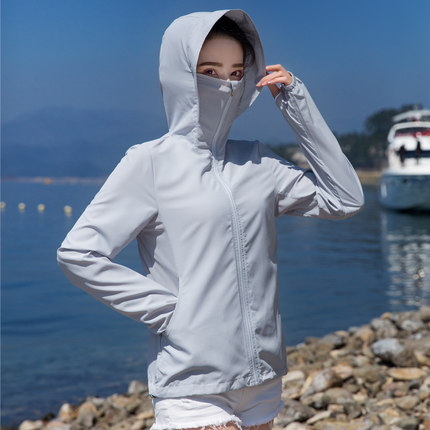 2024新款中长款超仙女洋气长袖超薄专业透气雪纺防紫外线防晒衣女