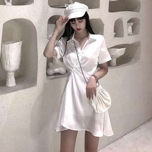 2023夏季洋气i山本法式心机约会仙女气质显瘦收腰黑色连衣裙子西