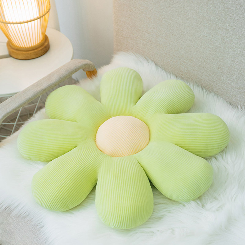 办公室护腰腰靠垫沙发太阳花花朵抱枕靠枕ins小雏菊汽车座椅子垫