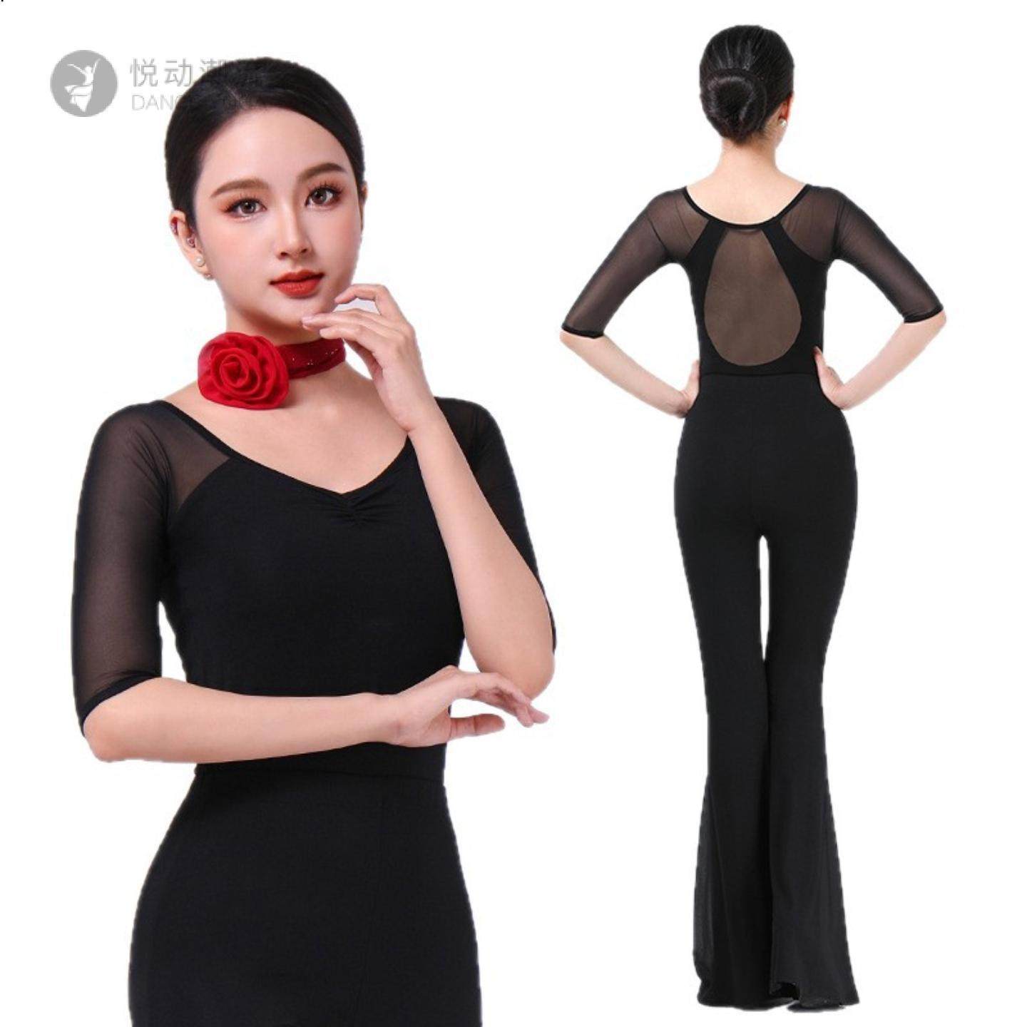 2025年新款款夏季套装导师形体服连体上衣型体礼仪训练走秀服