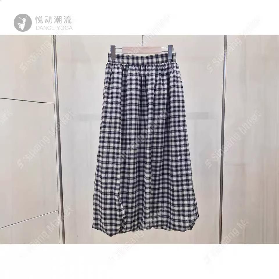 日系2026春款显瘦打褶长裙休闲
