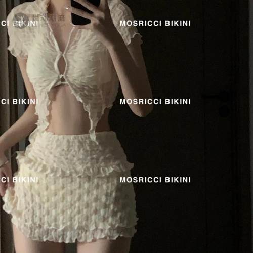 2024新款辣妹分体泳衣三件套