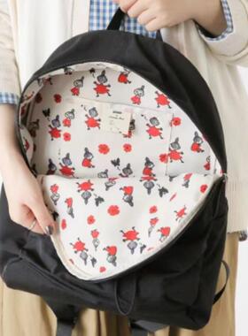 日本sm2姆明合作款 森女日系好多亚美轻便双肩包实用大容量书包