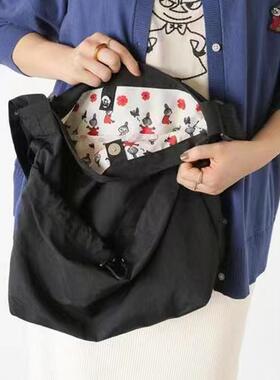 日本原d姆明亚美sm2合作款 外贸实用单肩包斜挎包大容量休闲包包