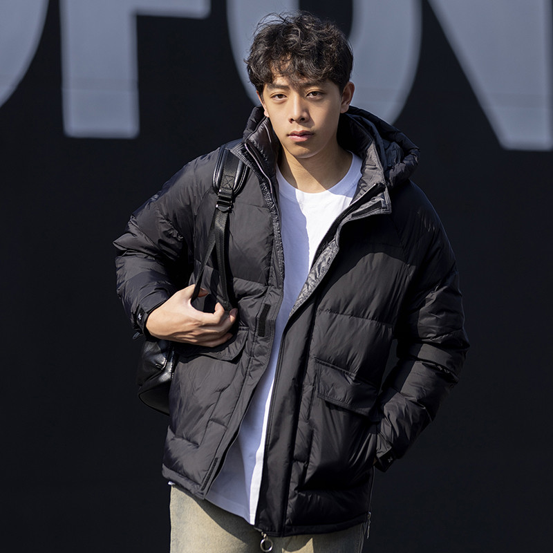 2024冬季新款男士连帽轻薄羽绒服日系厚保暖潮牌外套QY715-P100图片