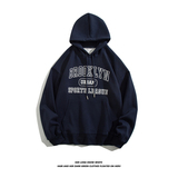 WY687-P50男士春季青少年学生日系简约字母连帽卫衣外套宽松上衣，男装卫衣，电商C309B