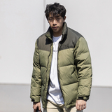 80%23冬季新款男士羽绒服雪山刺绣拼接撞色羽绒外套88001-P155，男装羽绒服，电商C309B
