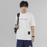 无影墙2024夏装新款260克重抖音高品质字母印花短袖T恤7363-P38，男装T恤，电商C309B