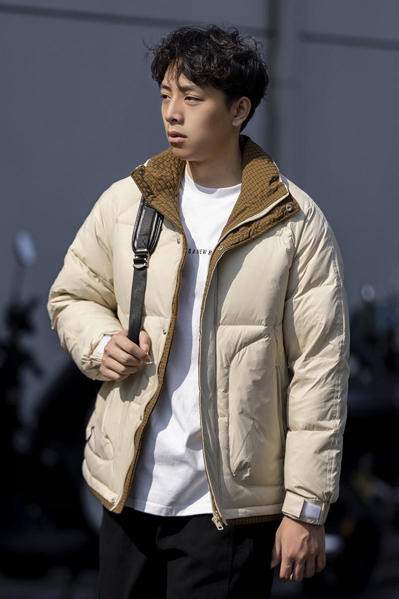 80%绒2024冬季新款男士羽绒服简约保暖加厚羽绒外套88009-P155,男装羽绒服,电商C309B
