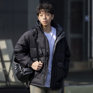 50%绒 冬季新款男士连帽轻薄羽绒服日系厚保暖潮牌外套QY715-P110图片