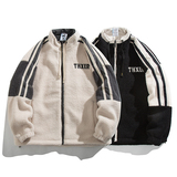 冬装日系棉衣宽松羊羔毛加厚加棉保暖羊羔绒棉服C309B-MY612-P75，男装棉衣，电商C309B