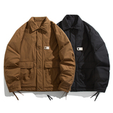 2024冬装日系纯色棉衣男基础款美式百搭简约潮牌棉服MY806-P130，男装棉衣，电商C309B