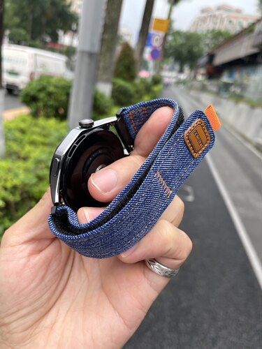 卡客 牛仔适用华为手表GT4表带GT3pro魔术贴2回环watch3小米OPPO