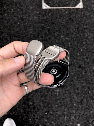 圆滑磁吸扣适用华为watch5手表表带GT5pro金属GT4小米s4米兰oppo