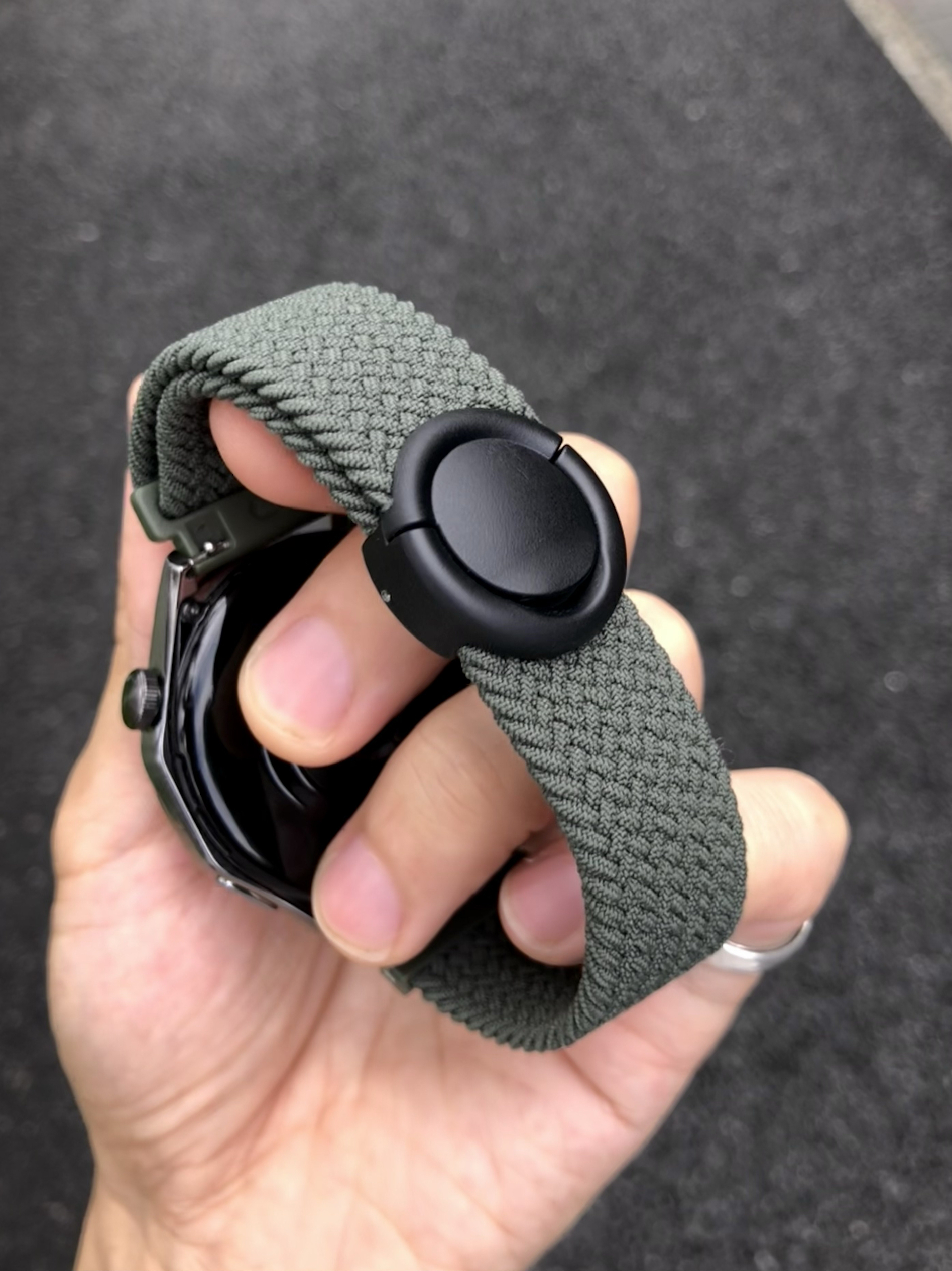 卡客风暴 圆形磁吸扣适用华为GT5手表表带GT4编织watch3小米oppo2
