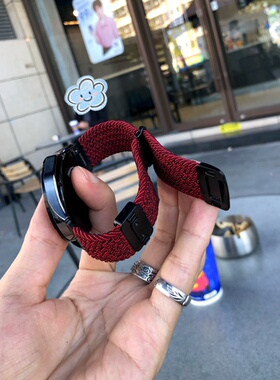 卡客风暴 双节连体编织适用华为GT6手表表带GT5磁吸扣watch4小米3