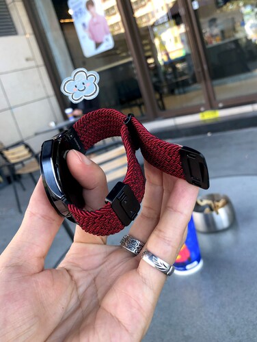 卡客风暴 双节连体编织适用华为GT6手表表带GT5磁吸扣watch4小米3