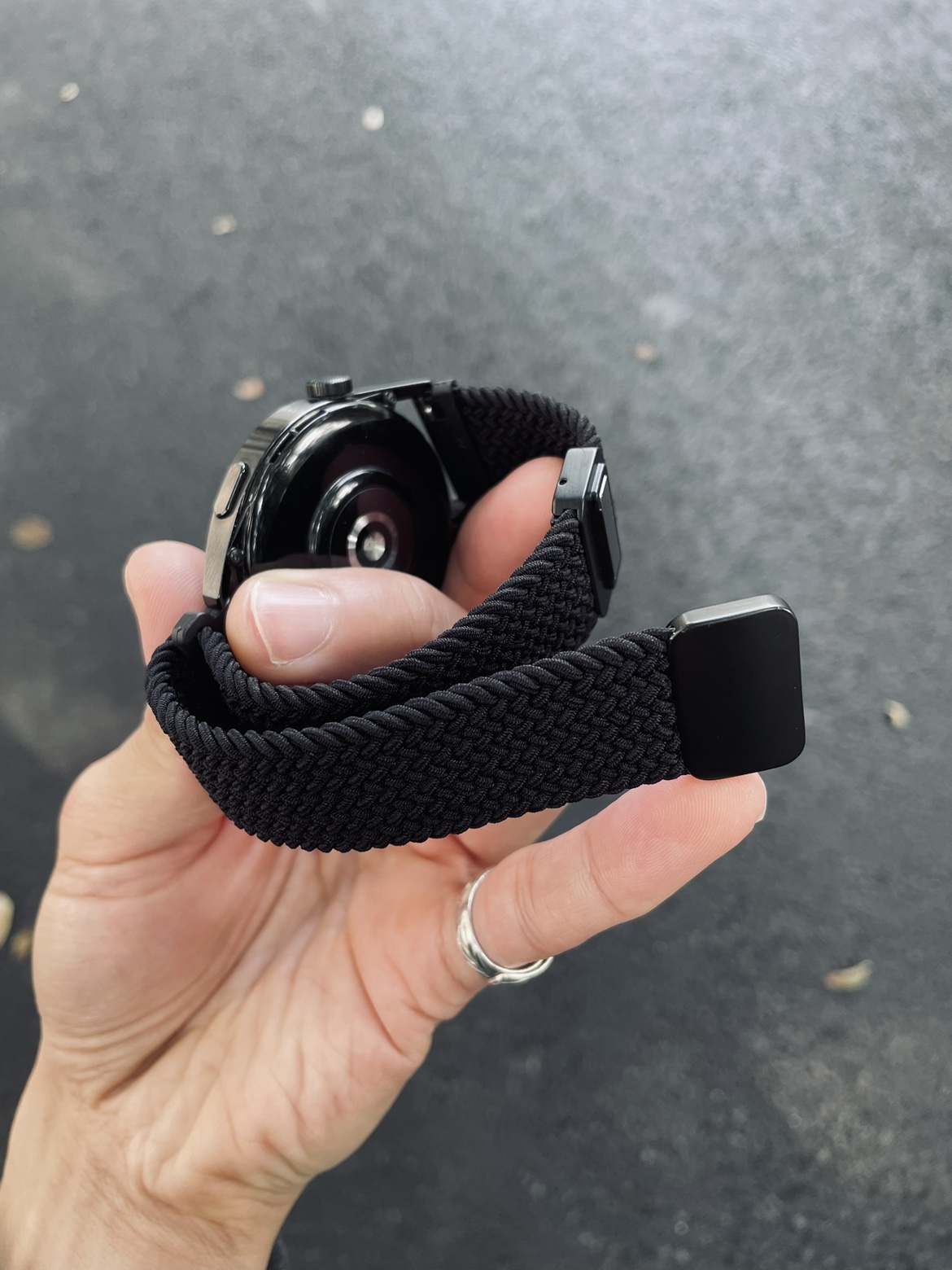 卡客 磁吸扣编织适用华为手表GT4表带gt23pro回环oppo小米秋冬fit