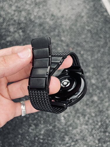 卡客 人字不锈钢适用华为手表GT4表带gt3链式watch4磁吸Fit4小米