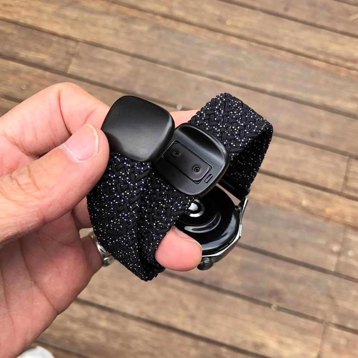 卡客风暴 圆滑磁吸扣适用华为GT5手表表带GT4编织watch3秋冬新款6