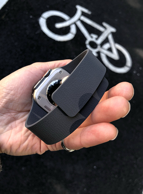 卡客风暴 磁吸液态硅胶适用苹果手表iwatch表带荔枝纹s10新款987