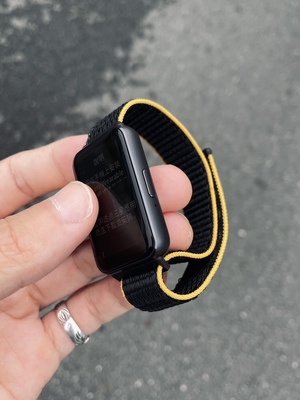 卡客 魔术贴适用三星Galaxy Fit3手环表带尼龙回环粘贴透气手表带