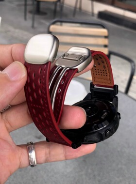 卡客风暴 圆滑磁吸扣适用佳明Fenix8手表表带7pro疯马皮5x泰铁时6