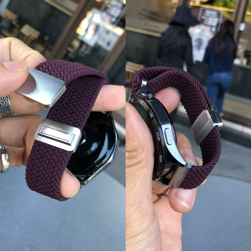 卡客风暴 品质钢扣适用华为手表GT5表带watch3编织磁吸扣GT2小米4