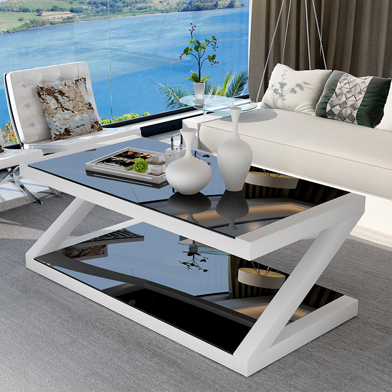 钢化玻璃茶几简约现代烤漆小户型茶几 客厅简易欧式创意个性茶几