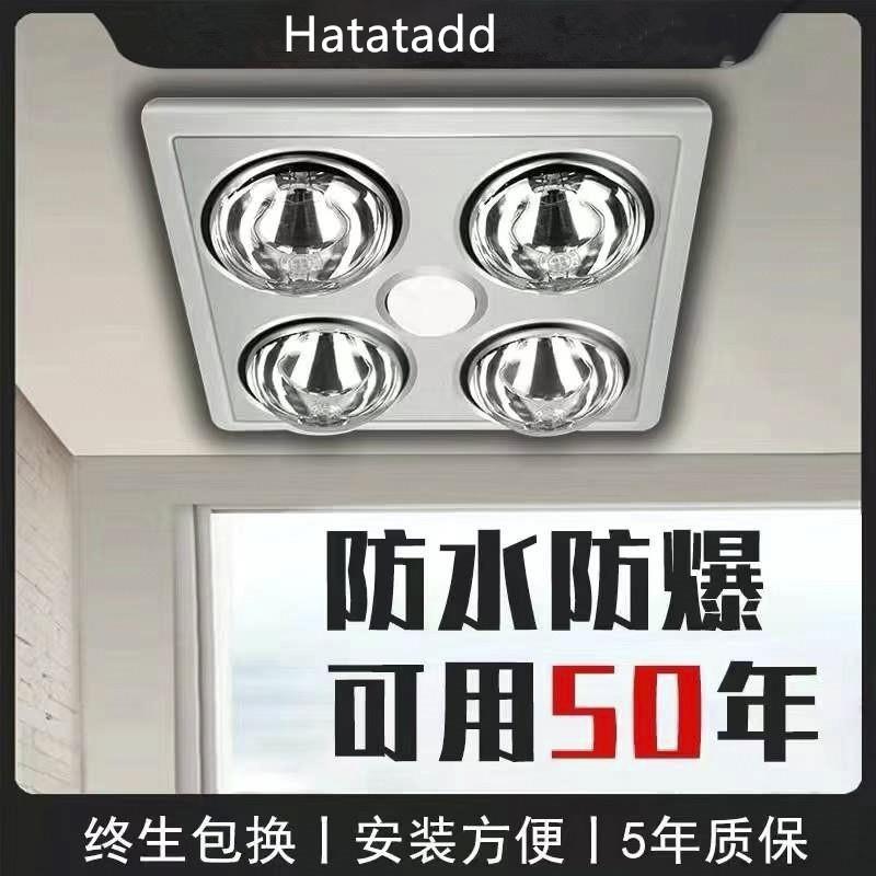老式名牌卫生间浴霸灯暖通用型老款老牌子二合一洗澡间灯泡取暖器