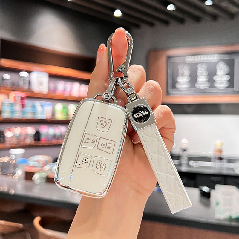 适用路虎捷豹钥匙套揽胜运动版星脉极光钥匙扣发现4神行5车钥匙壳