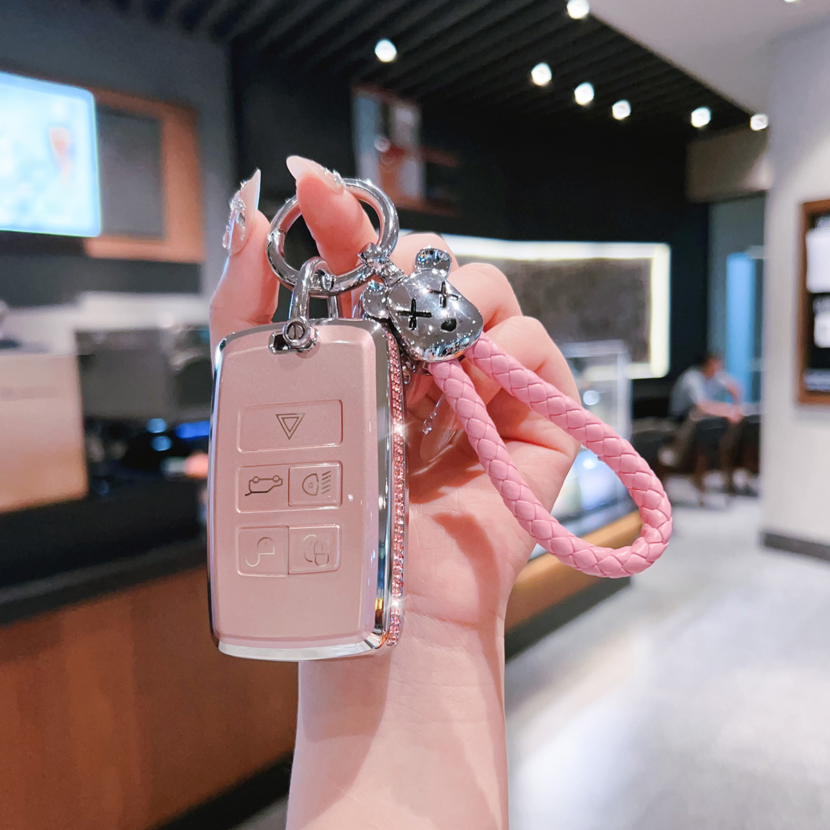 路虎揽胜钥匙套极光L发现神行卫士发现4车5运动版揽运神行者2扣壳