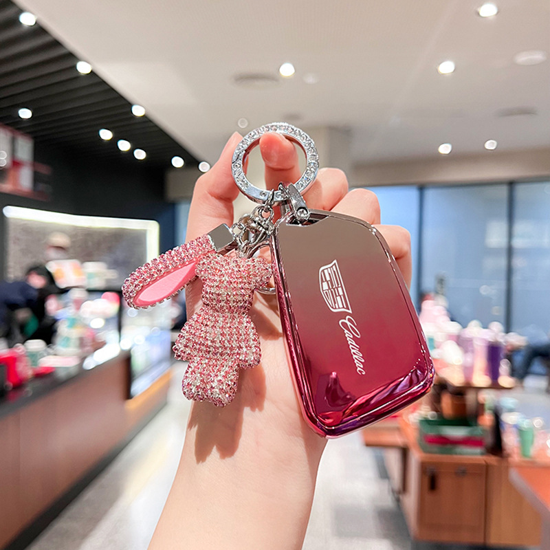 适用凯迪拉克钥匙套CT5 XT5包XT4 XTS壳ATSL23款CT6车XT6 CT4匙扣