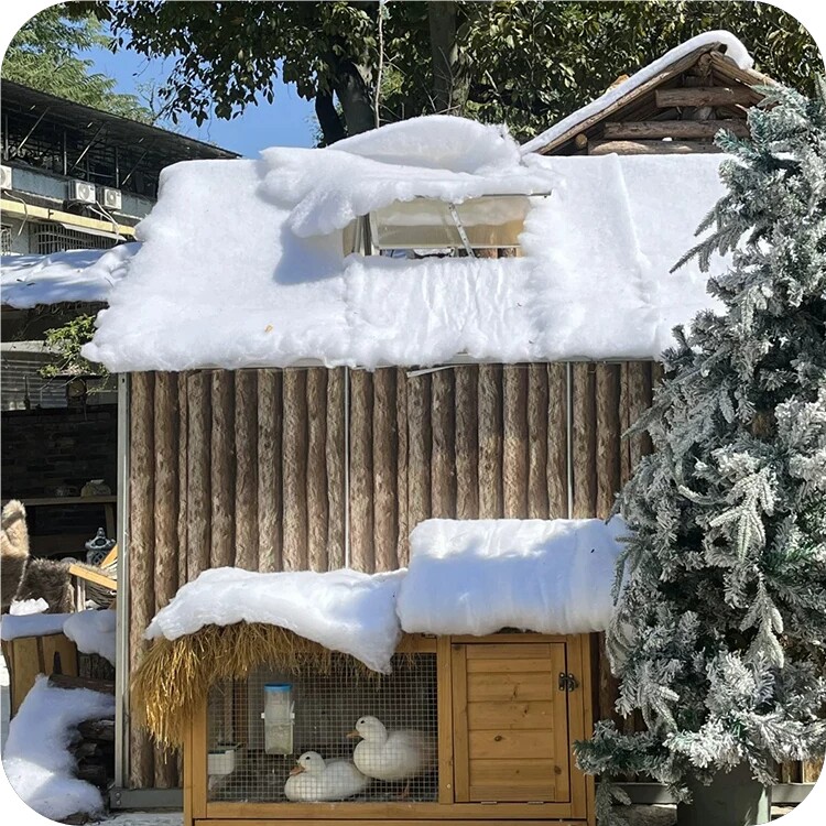 仿真雪地棉假雪1米雪景装饰雪地图片